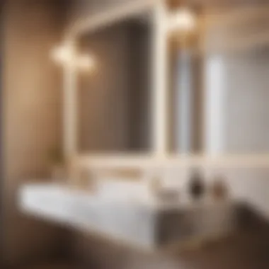 Marble Elegance: Thin Bathroom Sink Vanity Elegant Marble Thin Bathroom Sink Vanity