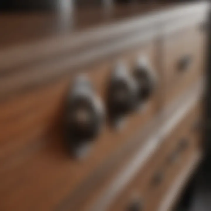 Midcentury Dresser with Sputnik Drawer Handles