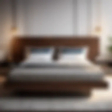 Sleek Walnut Bed Frame Elegant walnut bed frame
