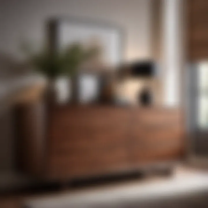 Stylish walnut dresser
