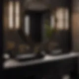 Luxurious Setting with Moen Black Bathroom Accessories Elegant Moen black bathroom accessories in a luxurious setting