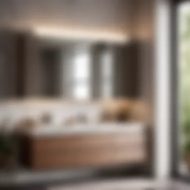 Sleek Briarwood Bathroom Cabinet with Soft Close Doors