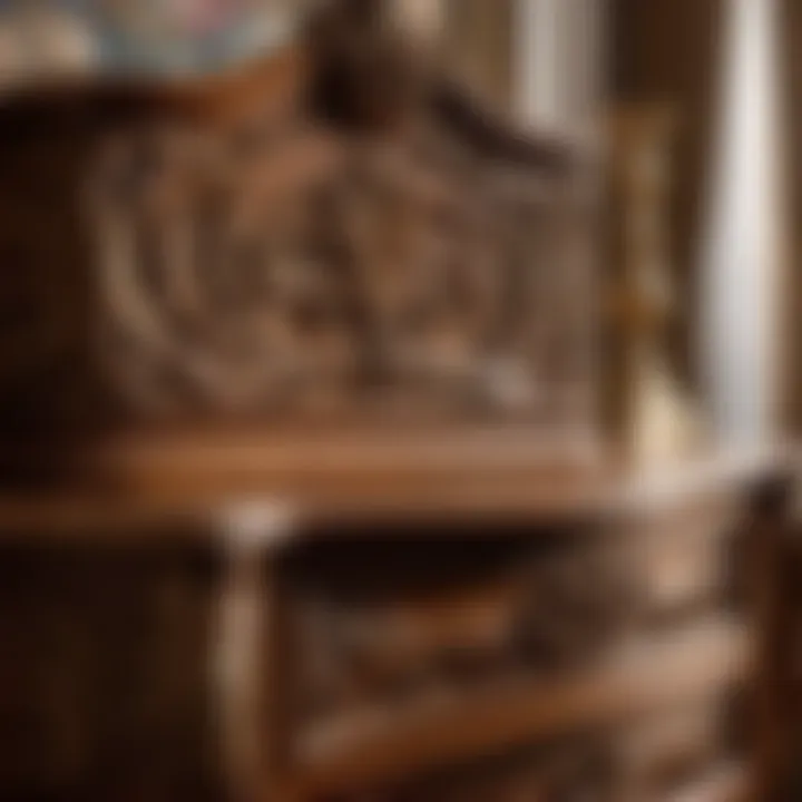 Intricate Carvings on Italian Provincial Bedroom Set Exquisite Carved Details in Italian Provincial Bedroom Set