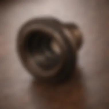 Detailed Craftsmanship of Oil Rubbed Bronze Sink Drain Close-up detail of oil rubbed bronze sink drain