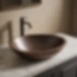 Graceful Curve of Oil Rubbed Bronze Undermount Sink Elegant curve of oil rubbed bronze undermount sink