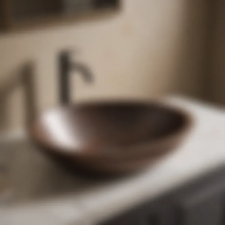 Graceful Curve of Oil Rubbed Bronze Undermount Sink Elegant curve of oil rubbed bronze undermount sink