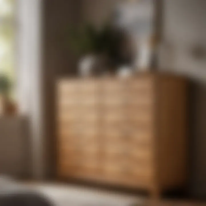 Organized Pine Bedroom Dresser Drawers with Soft Close Mechanism Organized Pine Bedroom Dresser Drawers with Soft Close Mechanism