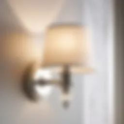 Elegant Polished Nickel Sconce