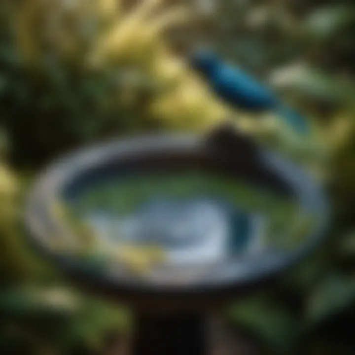 Quaint Forest Cast Iron Bird Bath