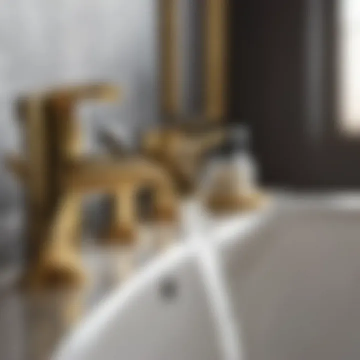 Opulent Gold Faucet Adding Elegance Luxurious Gold Faucet in Bathroom