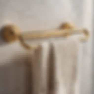 Elegant Gold Towel Rack for Glamorous Appeal Stylish Gold Towel Rack in Bathroom