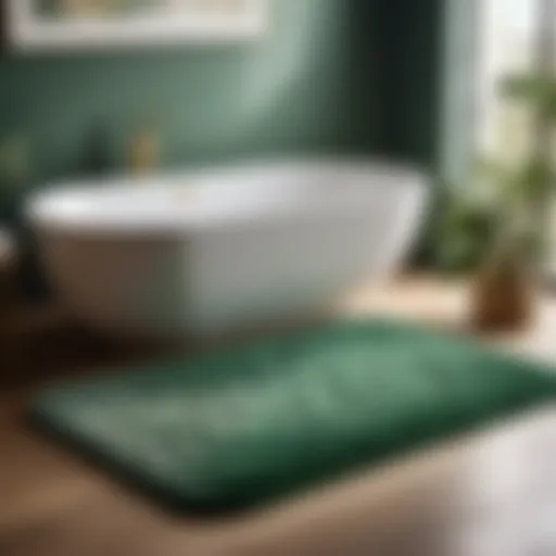 Elegantly Designed Sage Bath Mat Set in Luxurious Green Hue