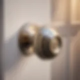 Sleek Satin Nickel Bedroom Door Knob