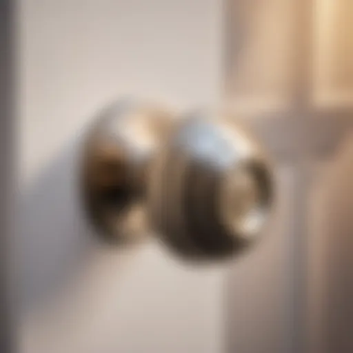 Sleek Satin Nickel Bedroom Door Knob