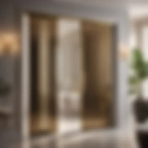 Grand Entrance: Elegance in Motion Elegant Sliding Door Bathroom Entrance