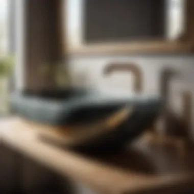 Luxurious granite stone bath sink