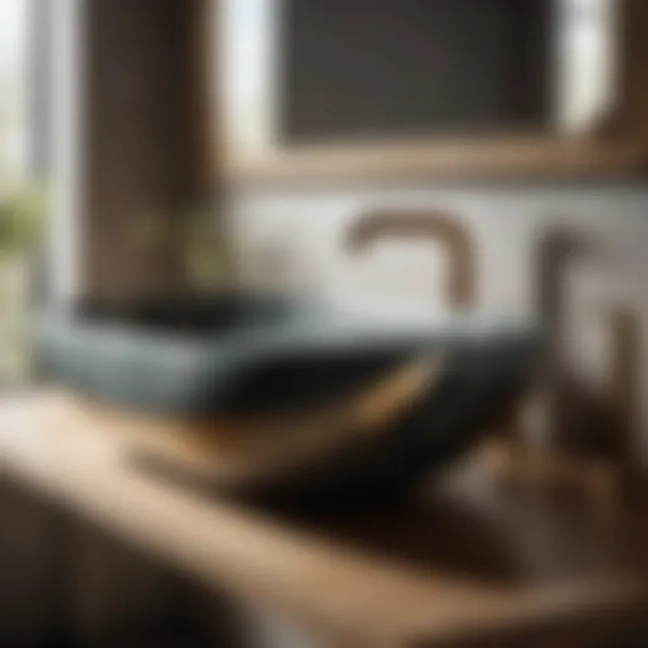 Luxurious granite stone bath sink