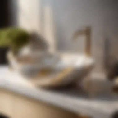 Exquisite marble stone bath sink