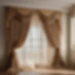 Elegant Lace Curtain Draping Artistically