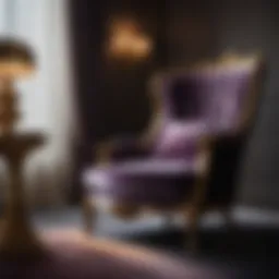 Luxurious Velvet High Back Bedroom Chair