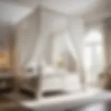 Majestic White Canopy Bed as a Focal Point Elegant White Canopy Bed