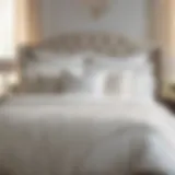 Plush Bedding in White King Bedroom Elegant White King Bedroom with Plush Bedding