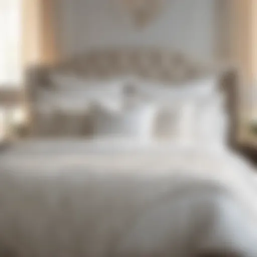 Plush Bedding in White King Bedroom Elegant White King Bedroom with Plush Bedding