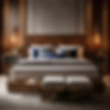 Harmonious Blend of Wood and Metal Accents in Bedroom Set Harmonious Blend of Wood and Metal Accents in Bedroom Set