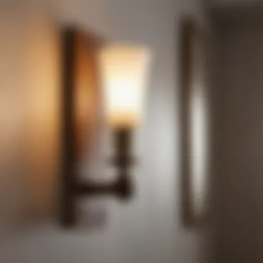 Artisan Crafted Wooden Wall Sconce