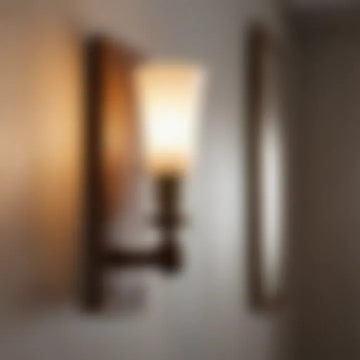 Artisan Crafted Wooden Wall Sconce