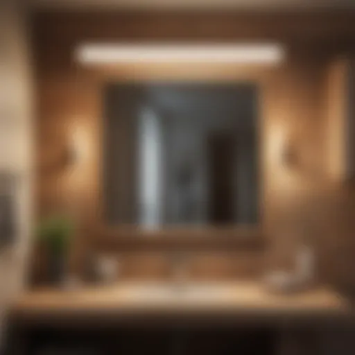 Eco-Friendly Wooden Bathroom Light Fixture