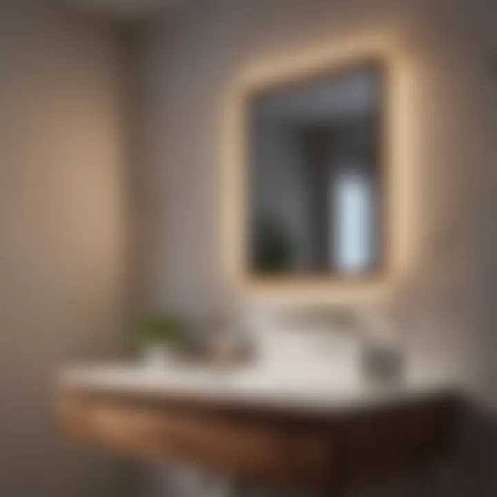 Minimalist Wooden Vanity Light Design