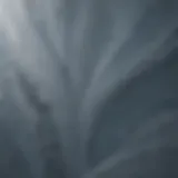 Abstract art inspired by gray-blue paint palette