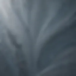 Abstract art inspired by gray-blue paint palette