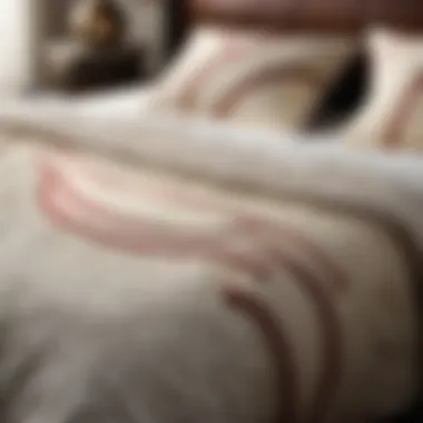 Elegant Baseball Stitching Pattern Bedding