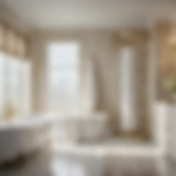 Elegant Bath Towel Display