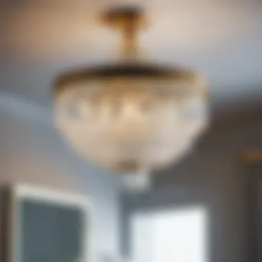 Elegant bathroom chandelier light fixture