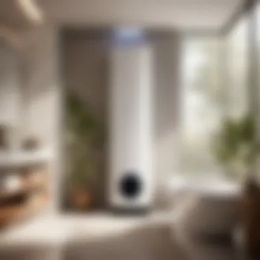 Sleek Design for Effective Humidity Control Elegant Bathroom Dehumidifier