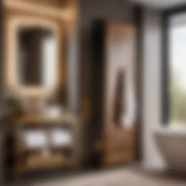 Elegant bathroom design featuring Over the Bathroom Door Towel Rack