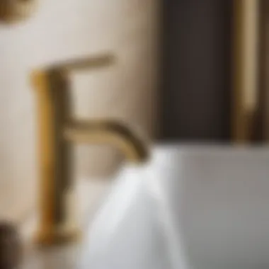 Luxurious Gold Bathroom Faucet Exquisite Gold Bathroom Faucet