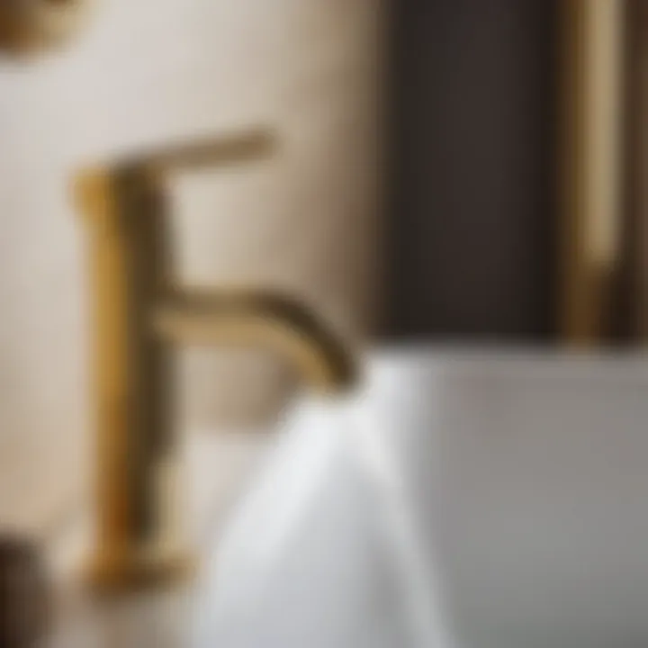 Luxurious Gold Bathroom Faucet Exquisite Gold Bathroom Faucet