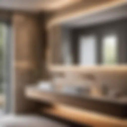 Elegant bathroom fixtures in a modern setting