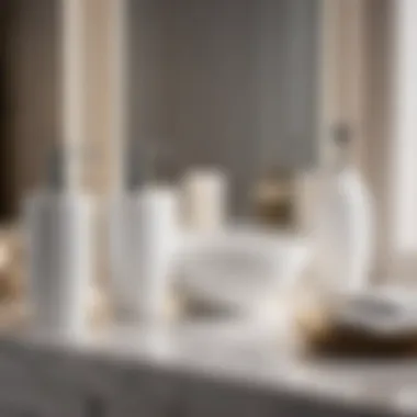 Timeless White Porcelain Bathroom Set Elegant White Porcelain Bathroom Accessories Set