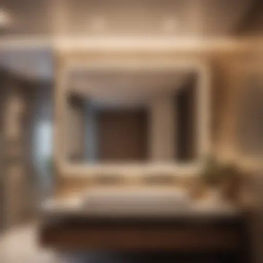 Elegant Bathroom with Recessed Lighting Luxurious Bathroom with Recessed Lighting