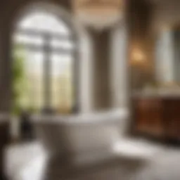 Beautifully Refinished Bathtub in Elegant Bathroom