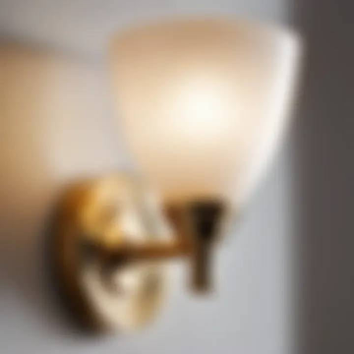 Elegant bathroom wall sconce