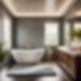 Luxurious Bathroom Setting with Mohawk Home Memory Foam Bath Rug Luxurious Mohawk Home Memory Foam Bath Rug in Elegant Bathroom Setting