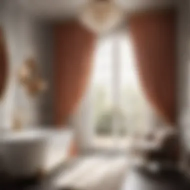Elegance Redefined Elegant Bathroom Setting with Priscilla Curtains