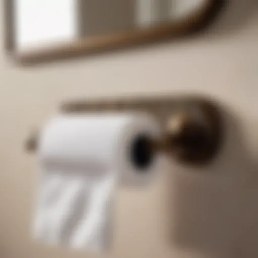Elegant Bathroom Shelf Paper Towel Holder