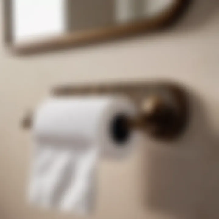 Elegant Bathroom Shelf Paper Towel Holder